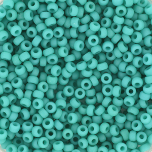 Rocailles Miyuki 11/0 Opaque matte turquoise green 11-412F