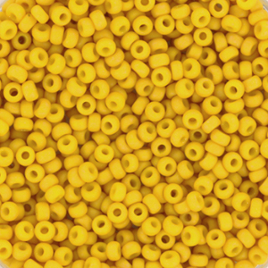 Rocailles Miyuki 11/0 Opaque matte canary yellow 11-2311