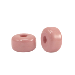 Perline Polaris Glaze rondella 6x4mm shiny rosso blush