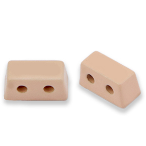 Perline Tile rettangolo rosa polvere
