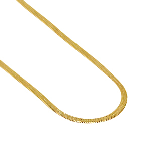 Collane in acciaio inossidabile catena a serpente oro