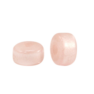 Perline Super Polaris rondella 6x4mm crema pesca chiara
