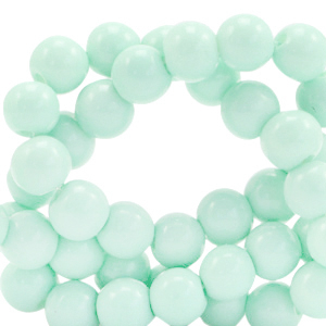 Perline di vetro 4 mm opache verde mare calmante