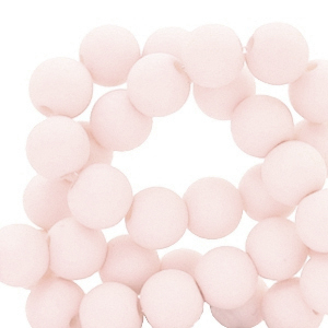 Perline in acrilico 4 mm opaca un tocco di rosa