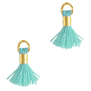 Nappine 0.7cm oro-blu acqua fresco