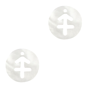 Pendenti di conchiglia prodotti speciali Sagittario bianco (colore naturale)