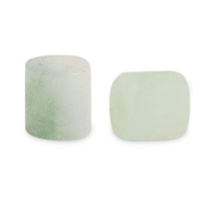 Perline di pietra naturale Serpentine e Marmo a dischetto 4x4mm verde ghiacciaio