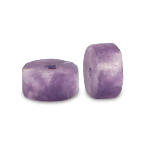 Perline di pietra naturale Quarzo a dischetto 4xmm viola misto