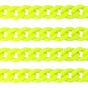 Catena in acrilico 18mm lucida giallo neon