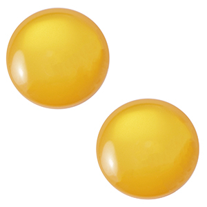 Cabochon Polaris Elements 20 mm classico Lucido giallo ocra