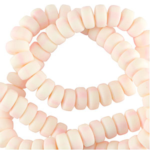 Perline di polimero rondella 7mm rosa delicato
