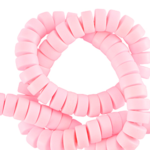 Perline di polimero a dischetto 7mm rosa bambino