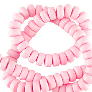 Perline di polimero rondella 7mm rosa bambino