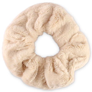 Elastici per capelli pelosi rosa pelle di pesco