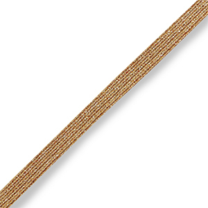 Nastro elastico in stile Ibiza oro champagne metallizzato
