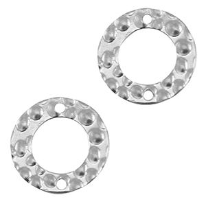 Ciondoli in acciaio inossidabile distanziatore 15mm argento
