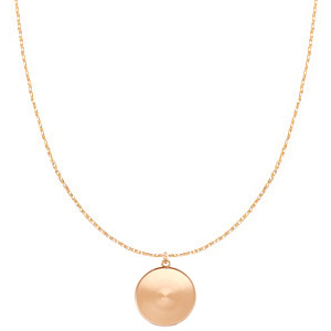 Catena Polaris Steel (acciaio inox) con castone per cabochon 20 mm oro rosa