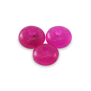 Perline di pietra naturale Calcite e Marmo a rondella 4mm rosa magenta