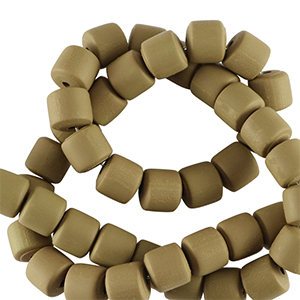 Perline di polimero 6mm marrone ocra
