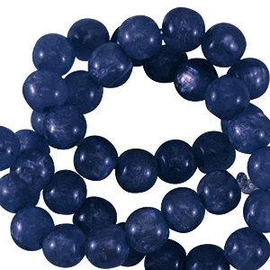 Perline Polaris 4 mm tonda Mosso blu reale