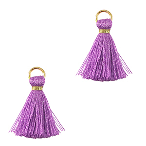 Nappine 2cm oro-viola paisley