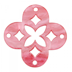 Pendenti in resina mosaico rosa pallido