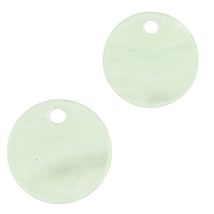 Pendenti in resina 12mm verde menta neon