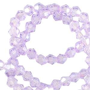 Perline sfaccettate bicone 6mm viola vittoriano