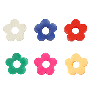 Perline Katsuki fiore 6mm multicolor-effeto perlato