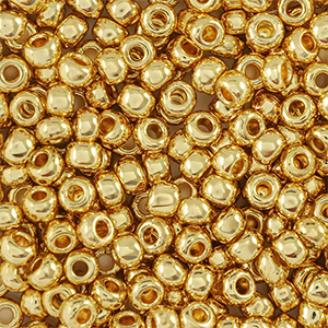 Rocailles Preciosa 24K 8/0-68304 oro