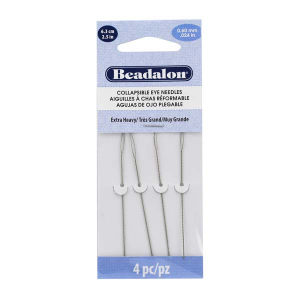 Beadalon ago flessibili 6.3cm (extra forte) argento