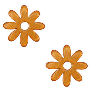 Pendenti Polaris Lucido fiore arancio carota