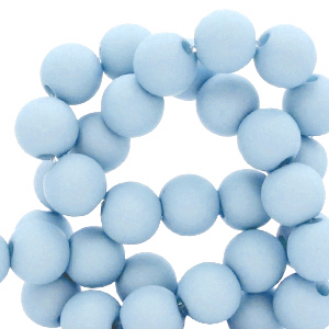 Perline in acrilico 6 mm blu carolina