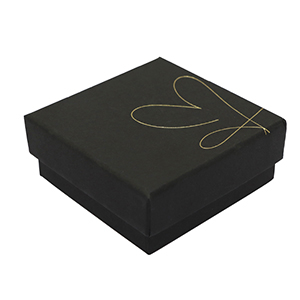 Confezione regalo cuore nero
