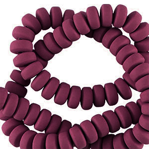 Perline di polimero rondella 7mm porto rosso