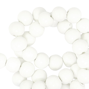Perline di polimero 6mm bianco