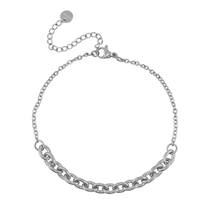 Bracciali in acciaio inossidabile argento