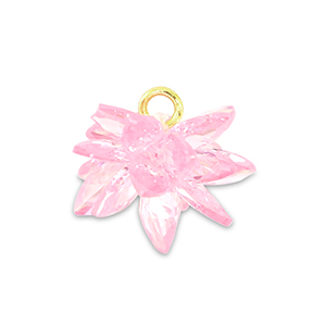 Ciondoli con Zircone fiore rosa