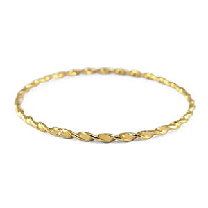 Bracciali in acciaio inossidabile contorto oro