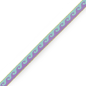 Nastro con testo onde blu-viola