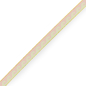 Nastro con testo onde rosa pastello