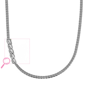 Collane in acciaio inossidabile serpente argento