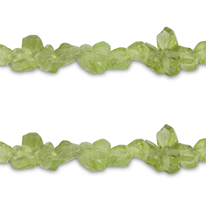 Perline in pietra naturale chips Peridoto verde oliva chiaro