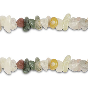 Perline in pietra naturale chips quarzo Rutilato o Rutilo multicolore