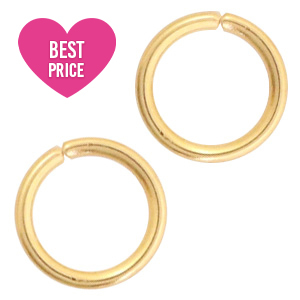 Componenti in acciaio inossidabile anellino apribile 4mm oro