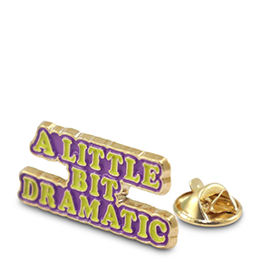 Pins "A little bit dramatic" viola-giallo-oro