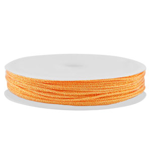 Coda di topo intrecciato 0,8mm arancione metallico