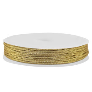 Coda di topo intrecciato 0,8mm oro metallico