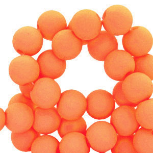 Perline in acrilico 6 mm arancione