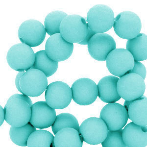 Perline in acrilico 4 mm blu cielo
